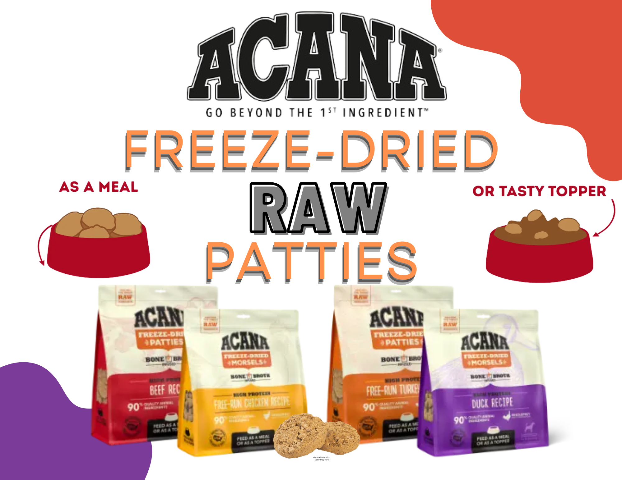 Freeze Dried Raw Patties | Acana