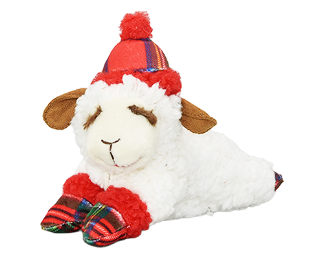 Holiday Lamb Chop Plaid Hat (6") | Multipet