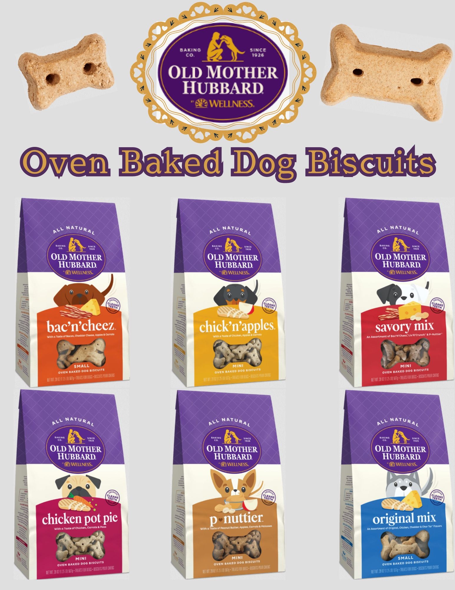 Oven Baked Dog Biscuts | Old Mother Hubbard