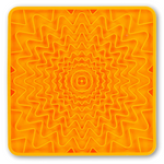 Framed Spill Resistant Silicone Lick Mat (Orange) | Messy Pets