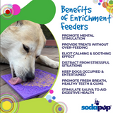 Enrichment Lick Mat (Purple Bones) | SodaPup