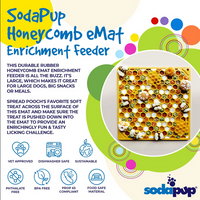 Enrichment Lick Mat (Honeycomb, 8"x8") | SodaPup