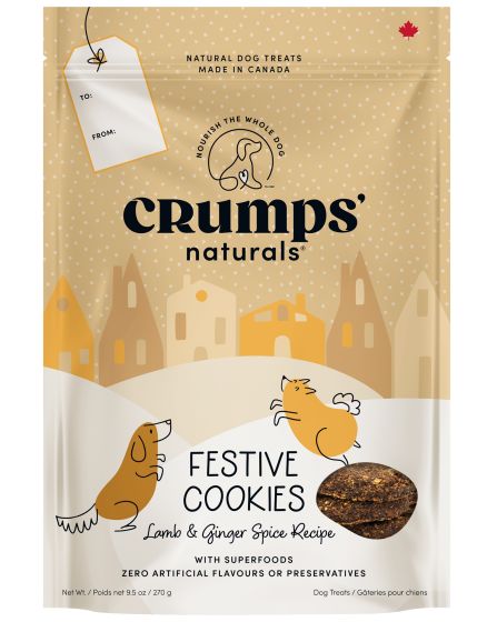 Holiday Festive Dog Cookies (Lamb & Ginger Spice) | Crumps