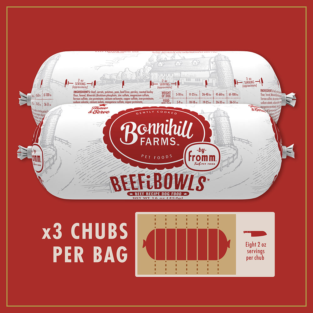 Bonnihill Farms Frozen BeefiBowls (3pk) | Fromm