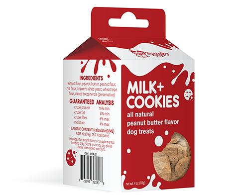 Holiday Milk & Cookies Dog Treats (4oz) | Spunky Pup