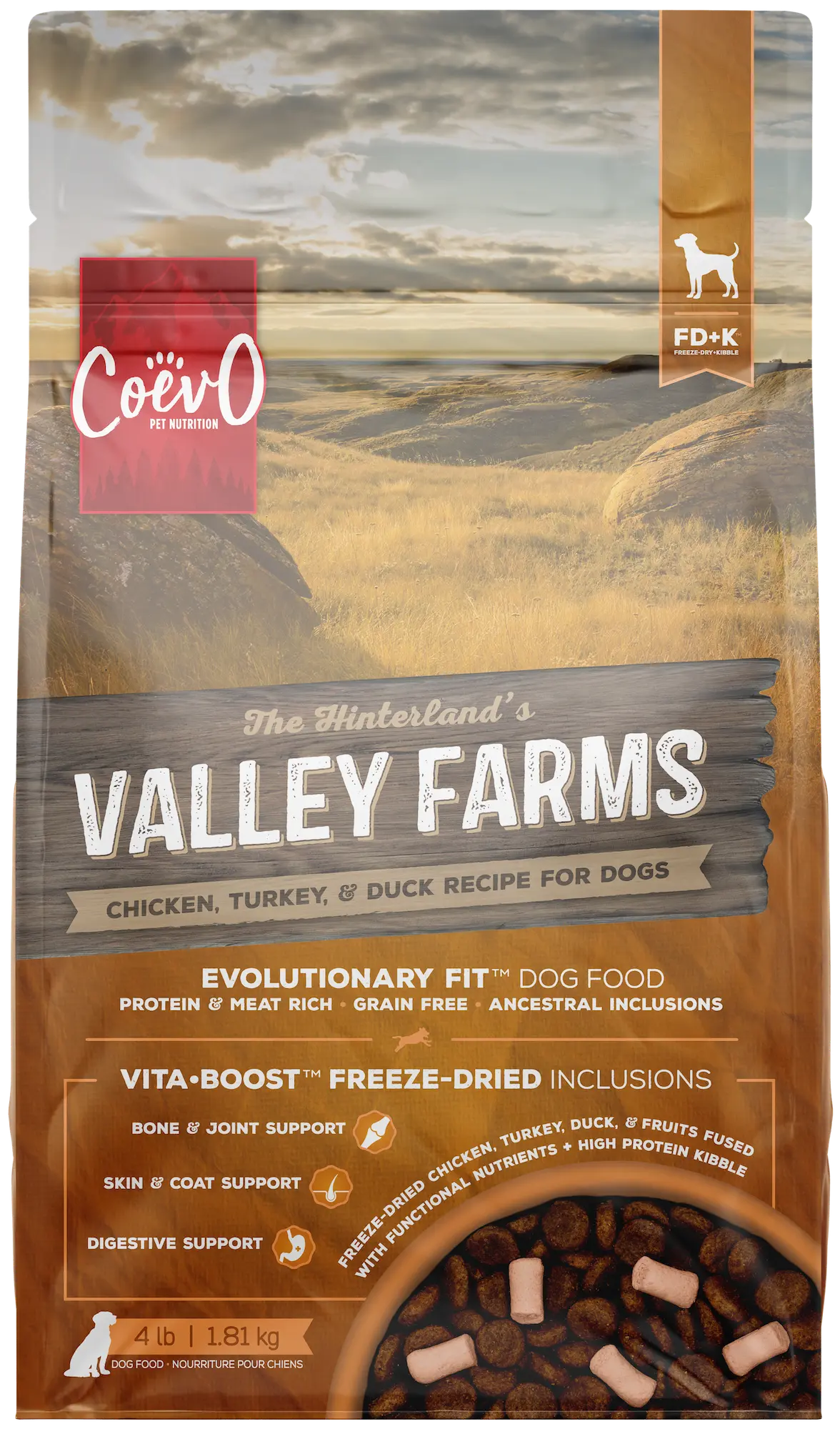 Valley Farms Freeze Dried+Kibble Dog Food | Coevo