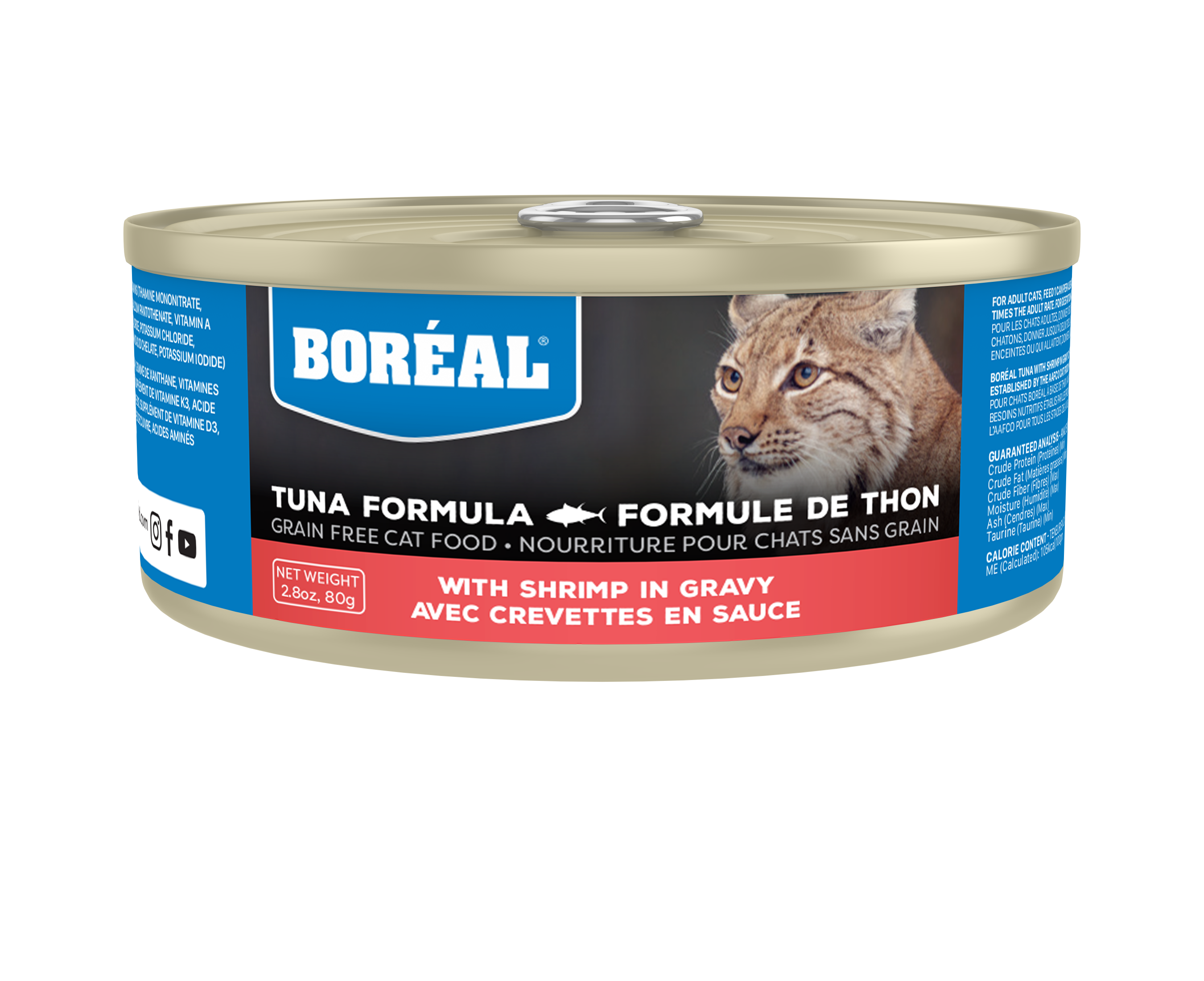 Red Tuna & Shrimp in Gravy Wet Cat Food (5.5oz) | BORÉAL
