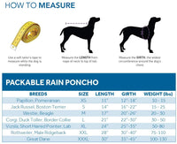 Packable Poncho (Pitter Patter Chocolate) | RC Pets