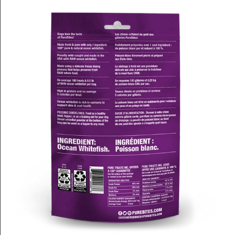Ocean Whitefish Freeze Dried Dog Treats (50g) | PureBites