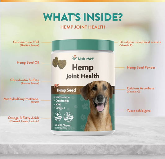 Hemp Joint Health (120 Count) | NaturVet