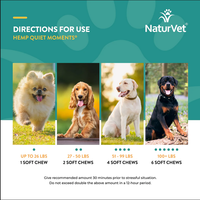 Hemp Quiet Moments (Dogs) | NaturVet