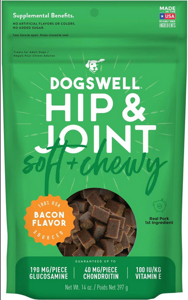 Hip & Joint Treats (Soft & Chewy Bacon) | Dogswell
