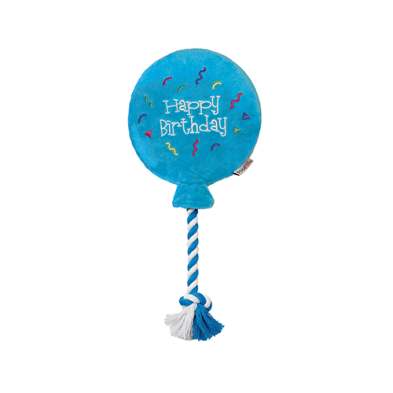 Birthday Balloon Squeakies (Blue) | FouFou Dog