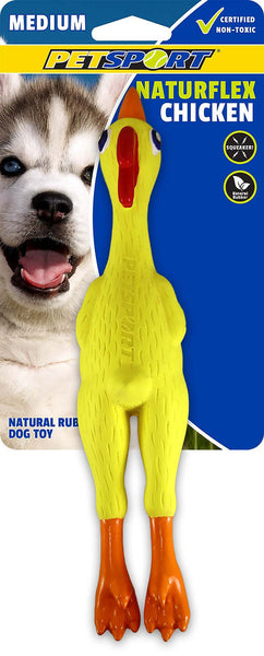 Naturflex Rubber Chicken (Medium) | PetSport