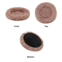 Oval Shag Pet Bed (Mauve, 21"x19") | Best Friends by Sheri