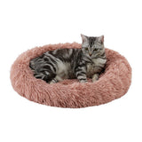 Oval Shag Pet Bed (Mauve, 21"x19") | Best Friends by Sheri