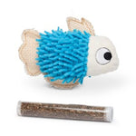 Fish & Catnip Toy (Blue) | Bud'Z