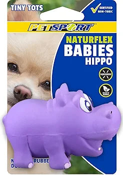 Naturflex Rubber Hippo (Tiny Tot) | PetSport