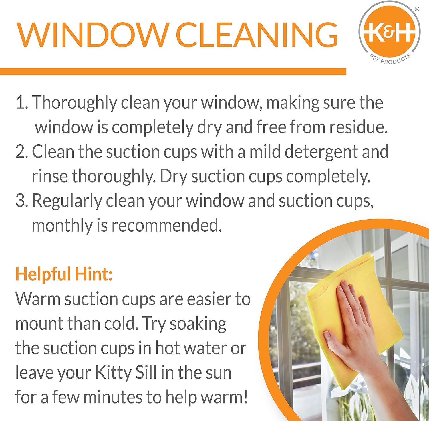 EZ Window Mount Kitty Sill (Kitty Face) | K&H Pet Products