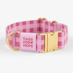 Sweetheart Gingham Collar (Gold Hardware) | Tags For Hope