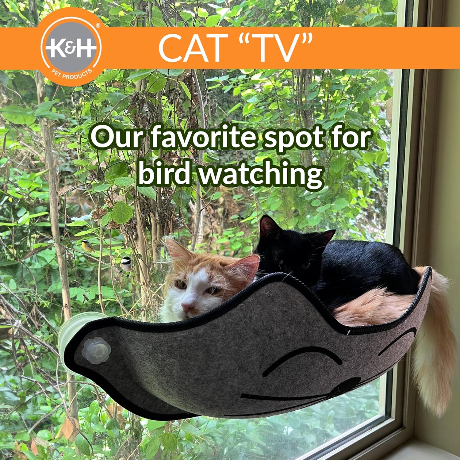 EZ Window Mount Kitty Sill (Kitty Face) | K&H Pet Products