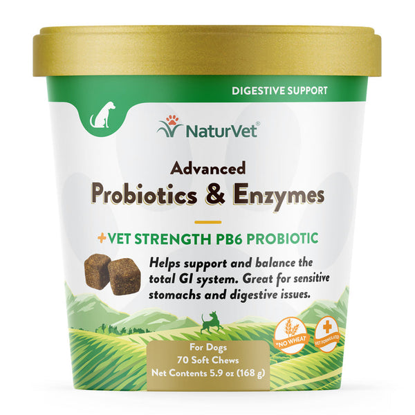 Advanced Probiotics & Enzymes (Dogs, 70 Count) | NaturVet