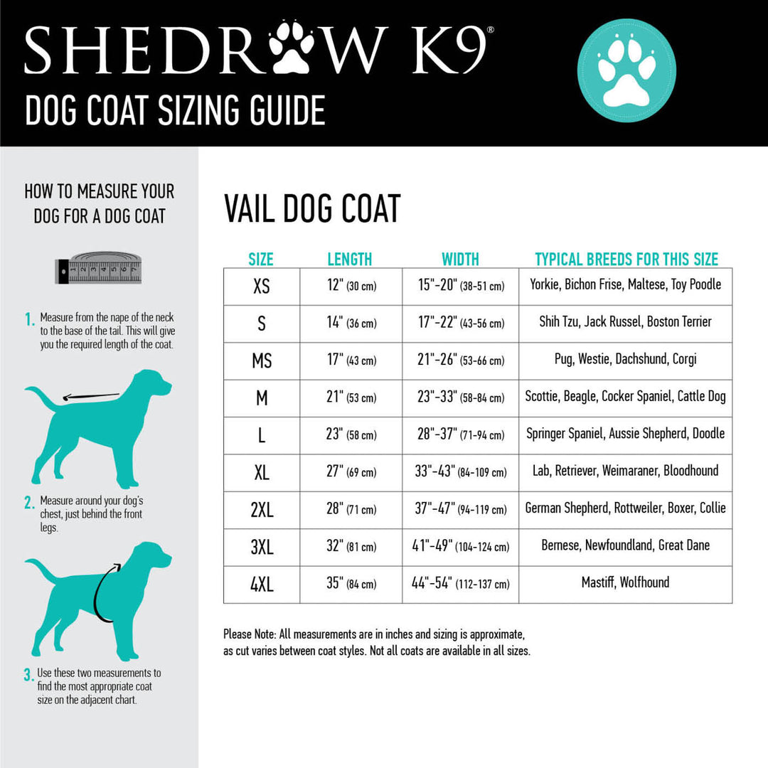 Vail Dog Coat (Black & Pine) | Shedrow K9