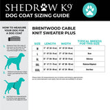 Brentwood Cable Knit Sweater (Wine Tasting, M-XL) | Shedrow K9