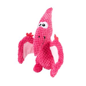 Plush Dragon Dog Toy (Pink) | Brookbrand Pets