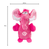 Elephant Toy With Rope (Pink) | Brookbrand Pets