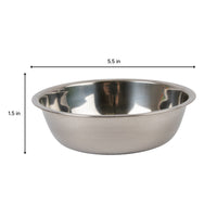 Non-Slip Silicone Stainless Steel Bowl Set (Black) | Brookbrand Pets