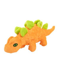 Orange Stegosaurus Dog Toy (Hidden Ball) | Brookbrand Pets