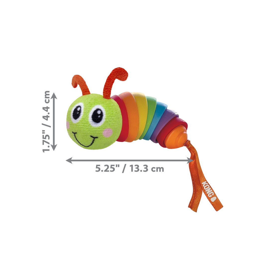 Bat-A-Bout Clackz Caterpiller Cat Toy | KONG