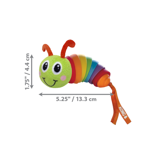 Bat-A-Bout Clackz Caterpiller Cat Toy | KONG
