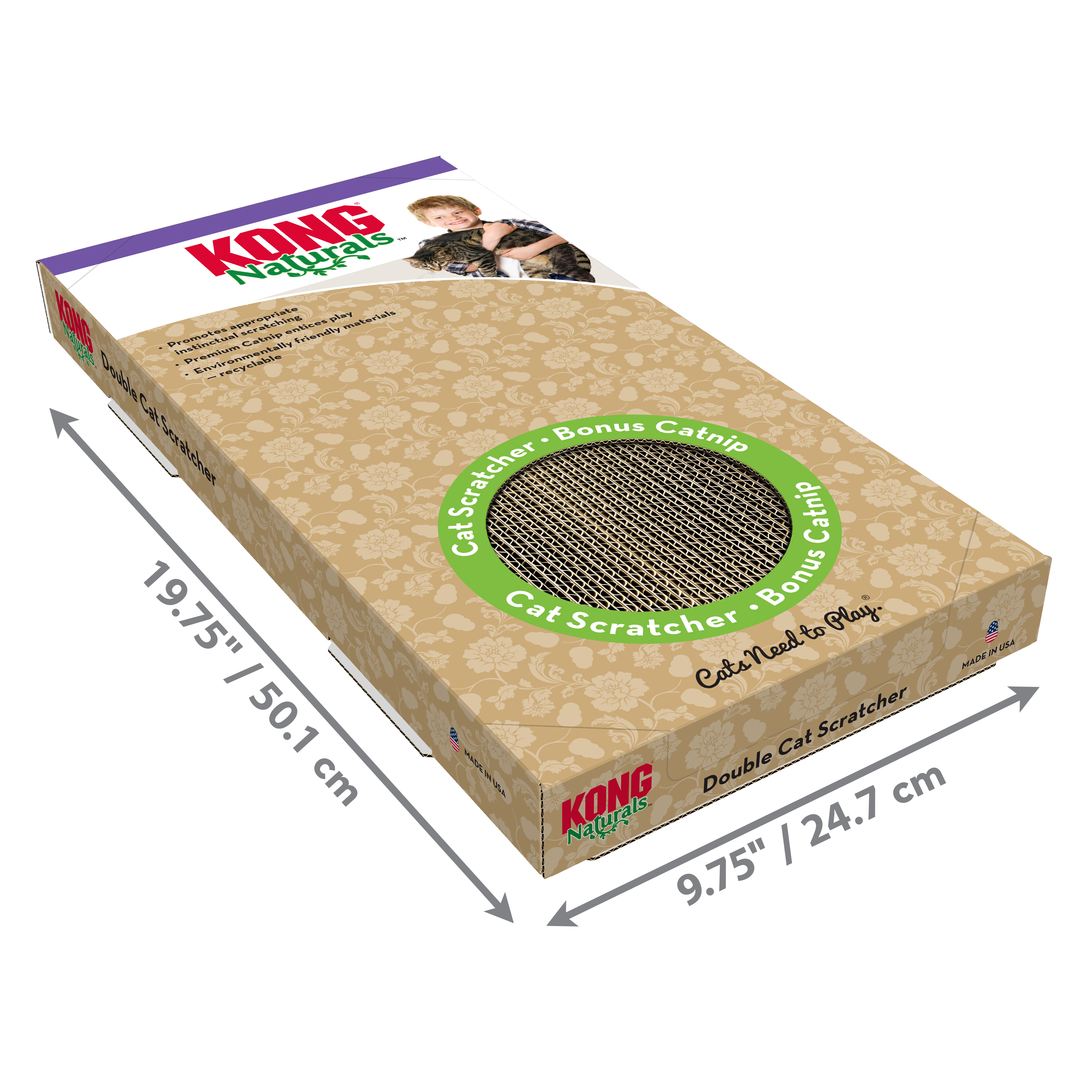 Naturals Cat Scratcher (Double) KONG