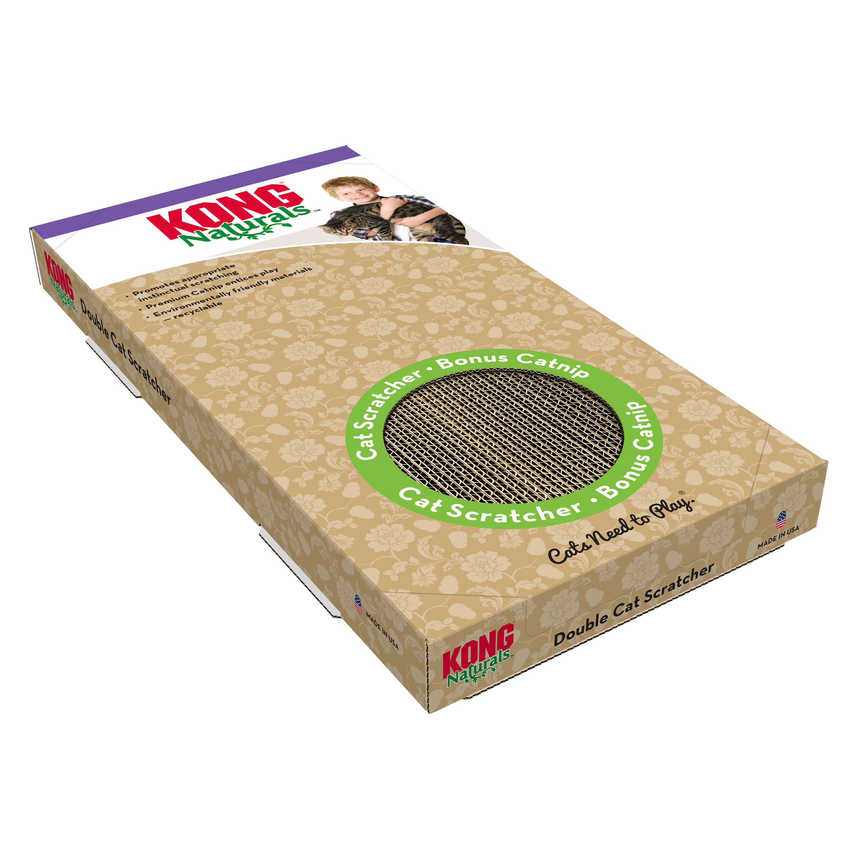Naturals Cat Scratcher (Double) KONG