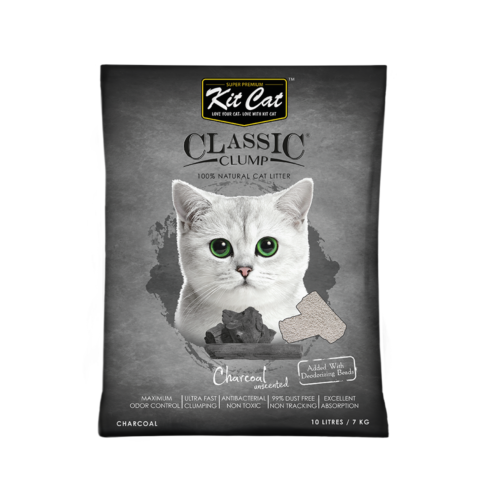 Classic Clump Charcoal Cat Litter | Kit Cat