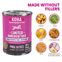 Limited Ingredient Diet Pork Entrée (Dog Food) | KOHA