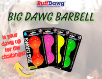 Indestructible Rubber Big Dawg Barbell (Assorted Colours) | Ruff Dawg