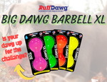 Indestructible Rubber Big Dawg Barbell (Assorted Colours, XL) | Ruff Dawg