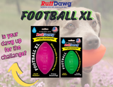 Indestructible Rubber Football XL (Assorted Colours)| Ruff Dawg