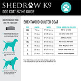 Brentwood Quilted Dog Coat (Black) | Shedrow K9