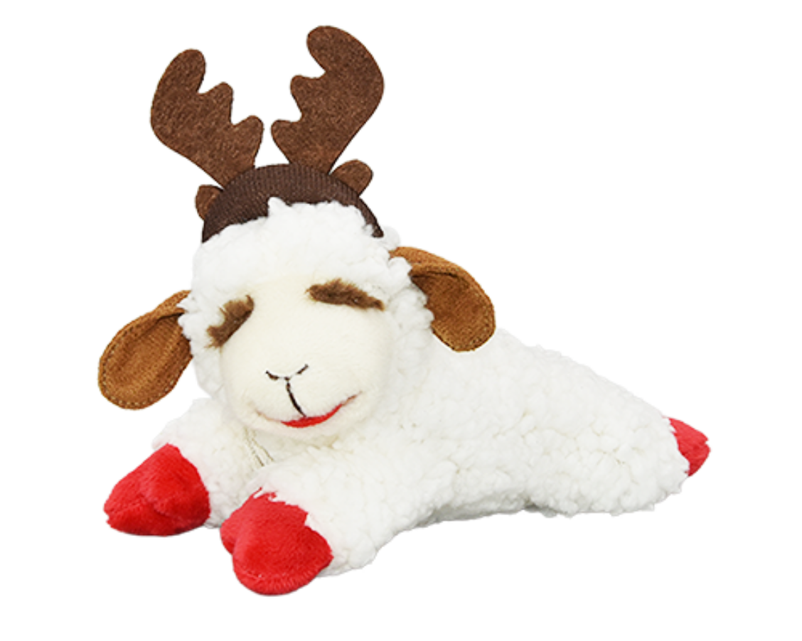 Holiday Lamb Chop With Reindeer Antlers (6") | Multipet