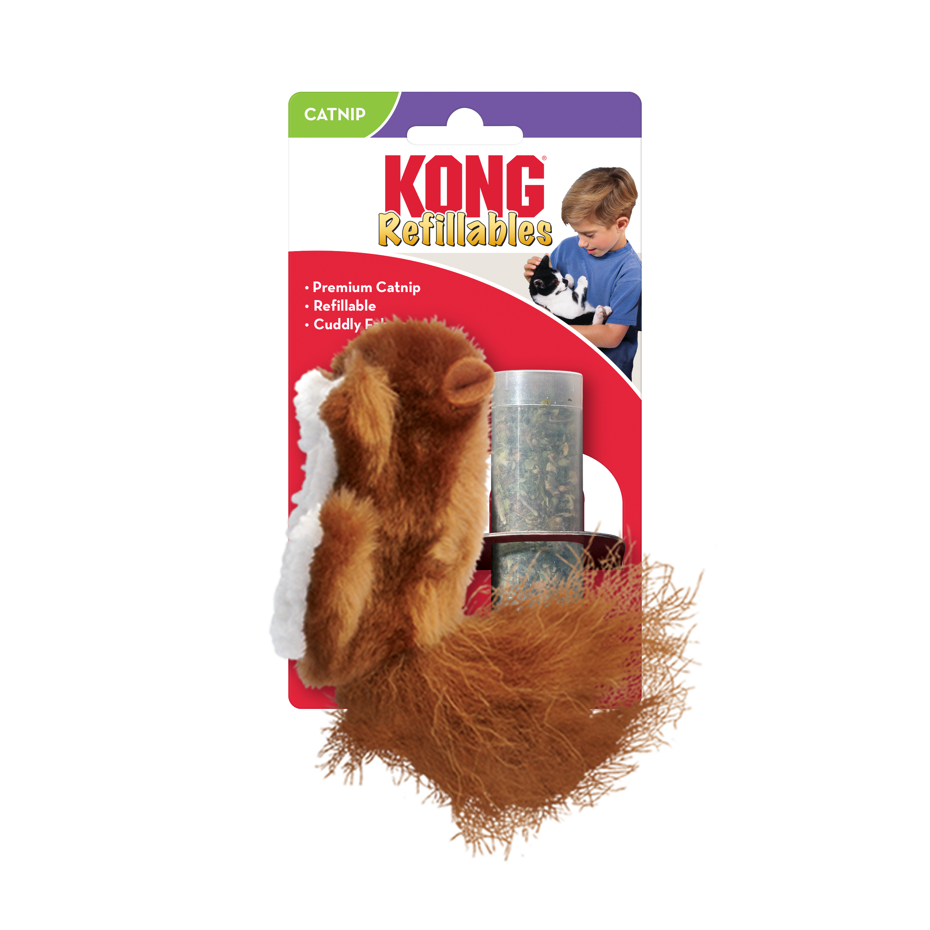 Refillables Squirrel Catnip Toy | KONG