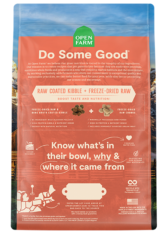RawMix Ancient Grains Tide & Terrain Dog Food (22lb) | Open Farm