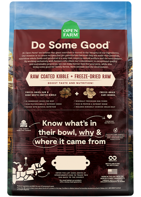 RawMix Ancient Grains Front Range Dog Food (20lb) | Open Farm