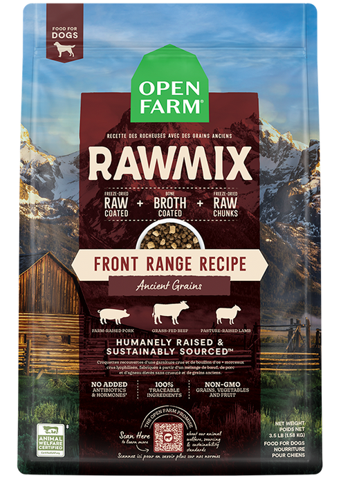 RawMix Ancient Grains Front Range Dog Food (20lb) | Open Farm