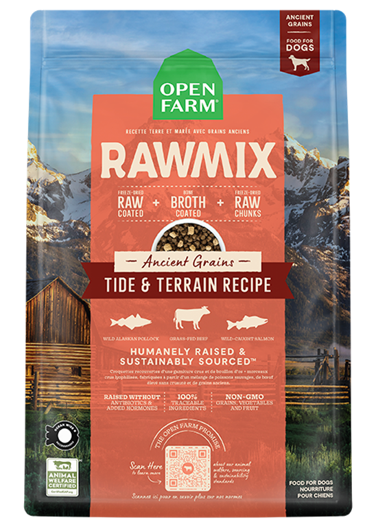 RawMix Ancient Grains Tide & Terrain Dog Food (22lb) | Open Farm