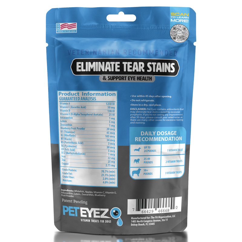 Tear Stain & Eye Health Treats (Whitefish, 1oz) | Pet Eyez