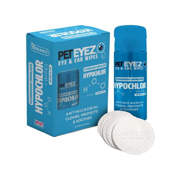 HypocChlor Eye & Ear Wipes (150ml & 120 pads) | Pet Eyez